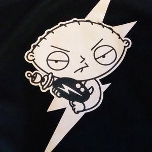 Family guy Stewy black jacket zip up size small